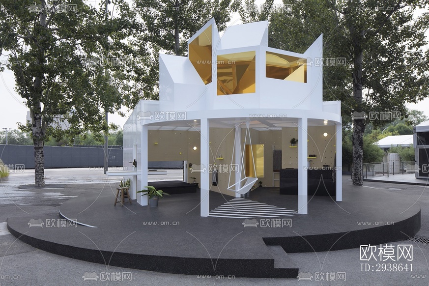 現(xiàn)代展覽展廳效果圖下載(渲染圖1)