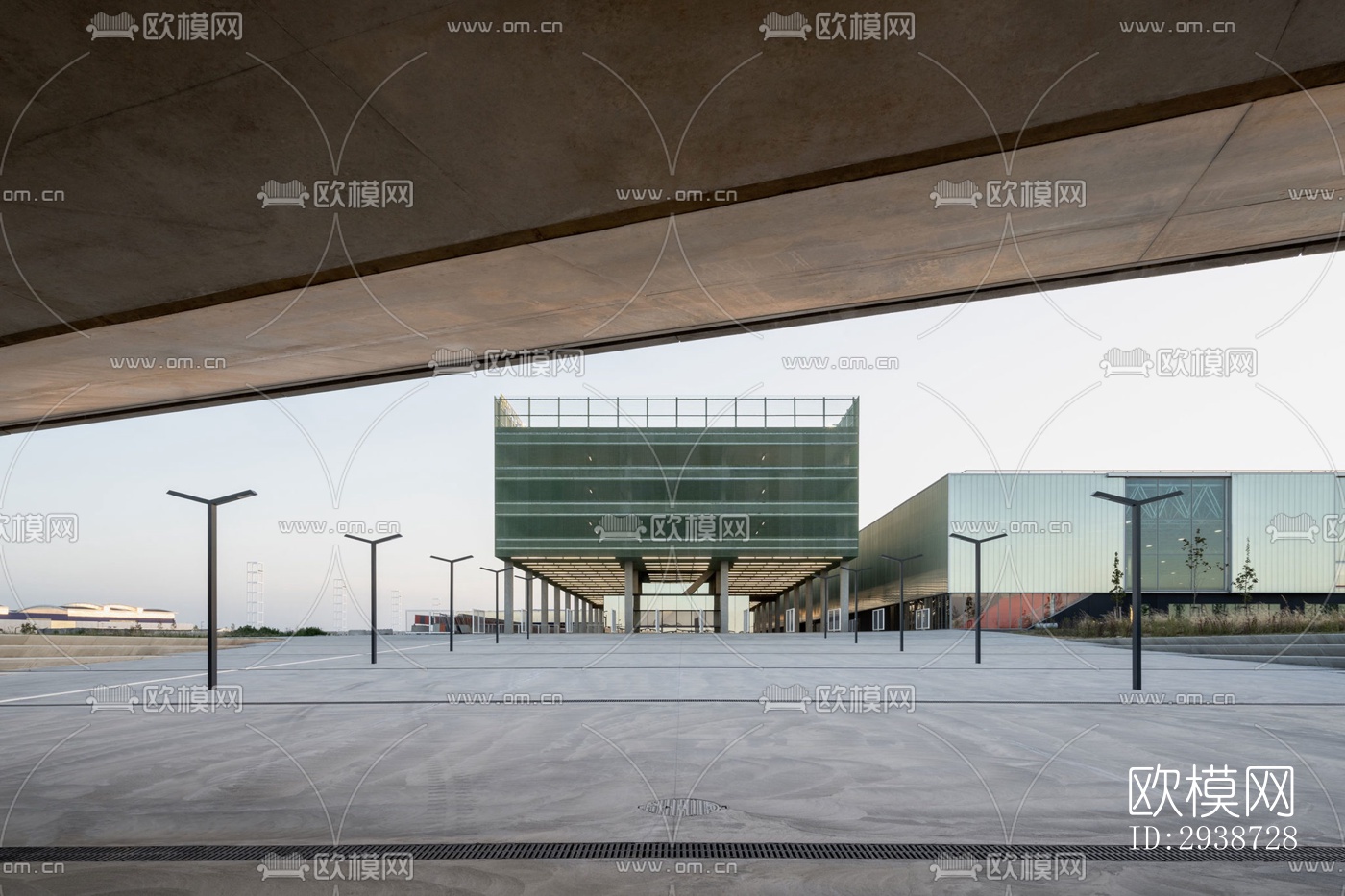 现代展览展厅效果图下载（渲染图5）