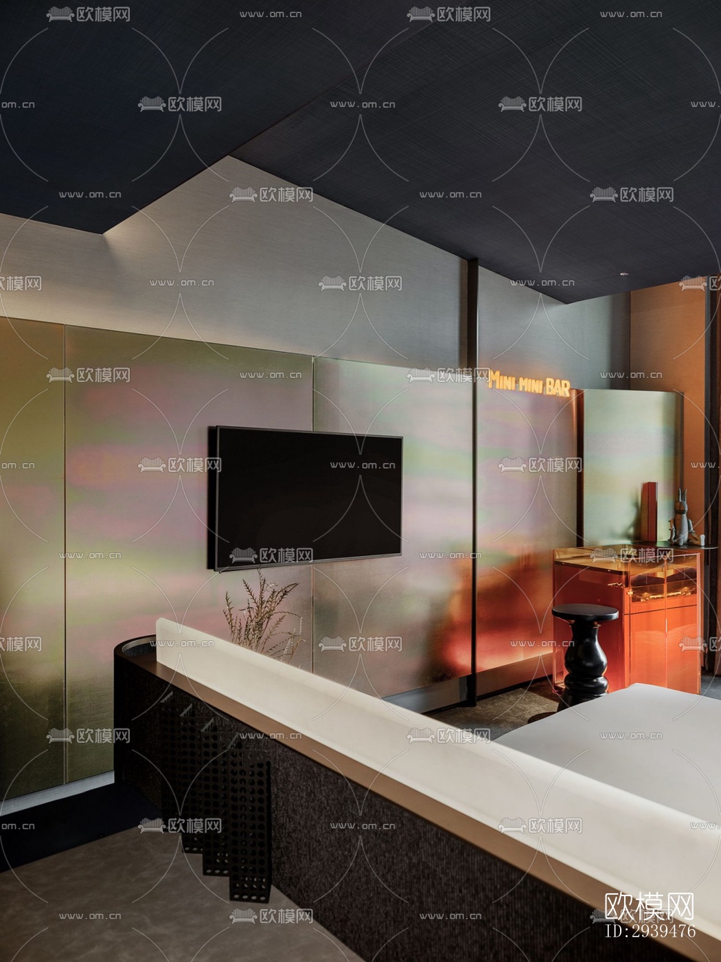 现代酒店民宿效果图下载（渲染图7）