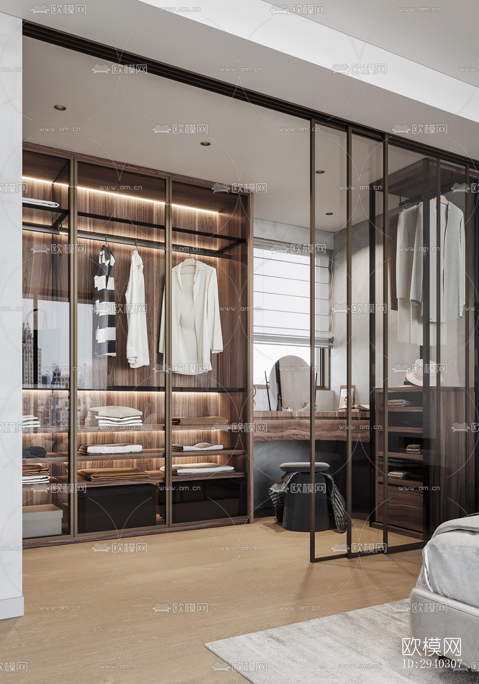 现代平层效果图下载（渲染图5）