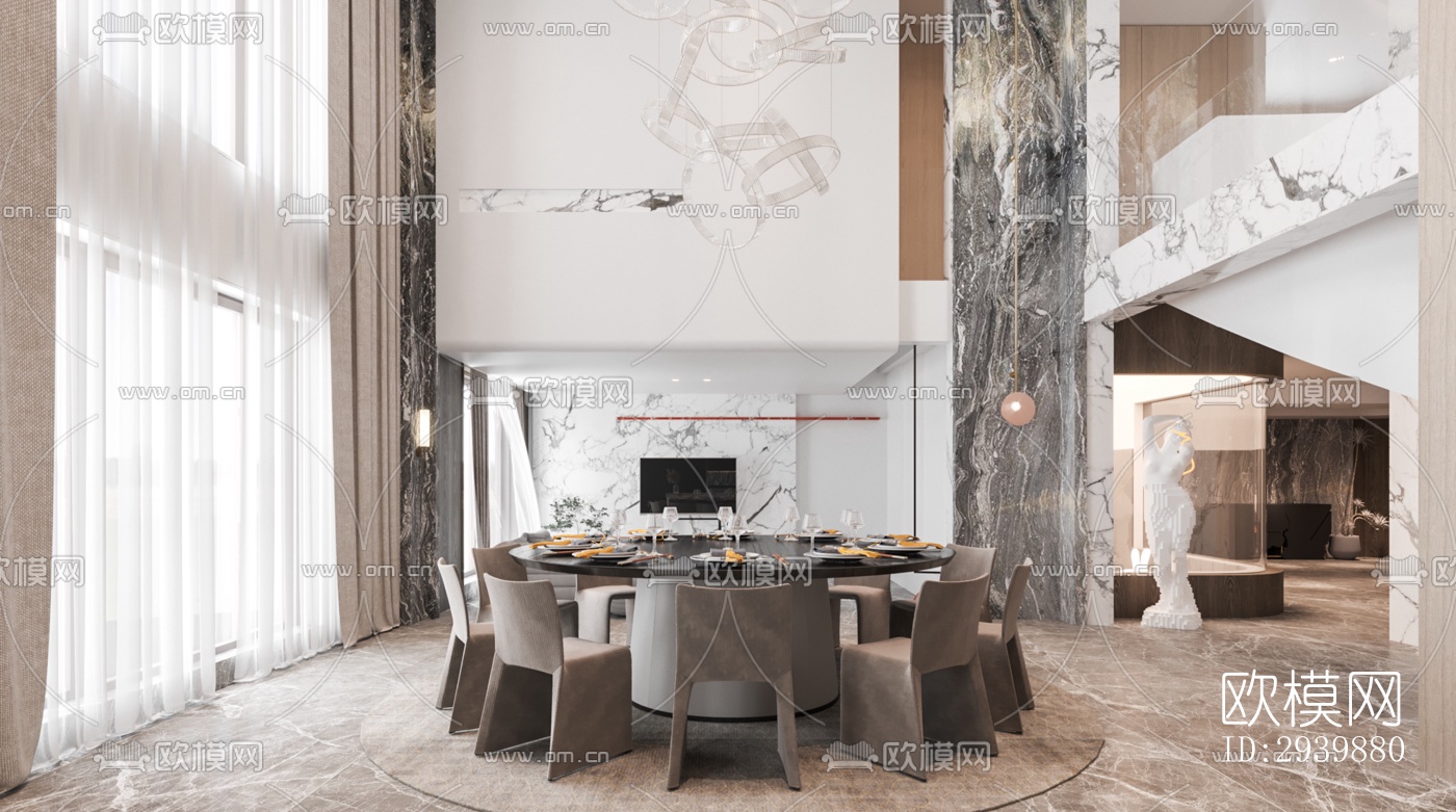 现代别墅效果图下载（渲染图10）