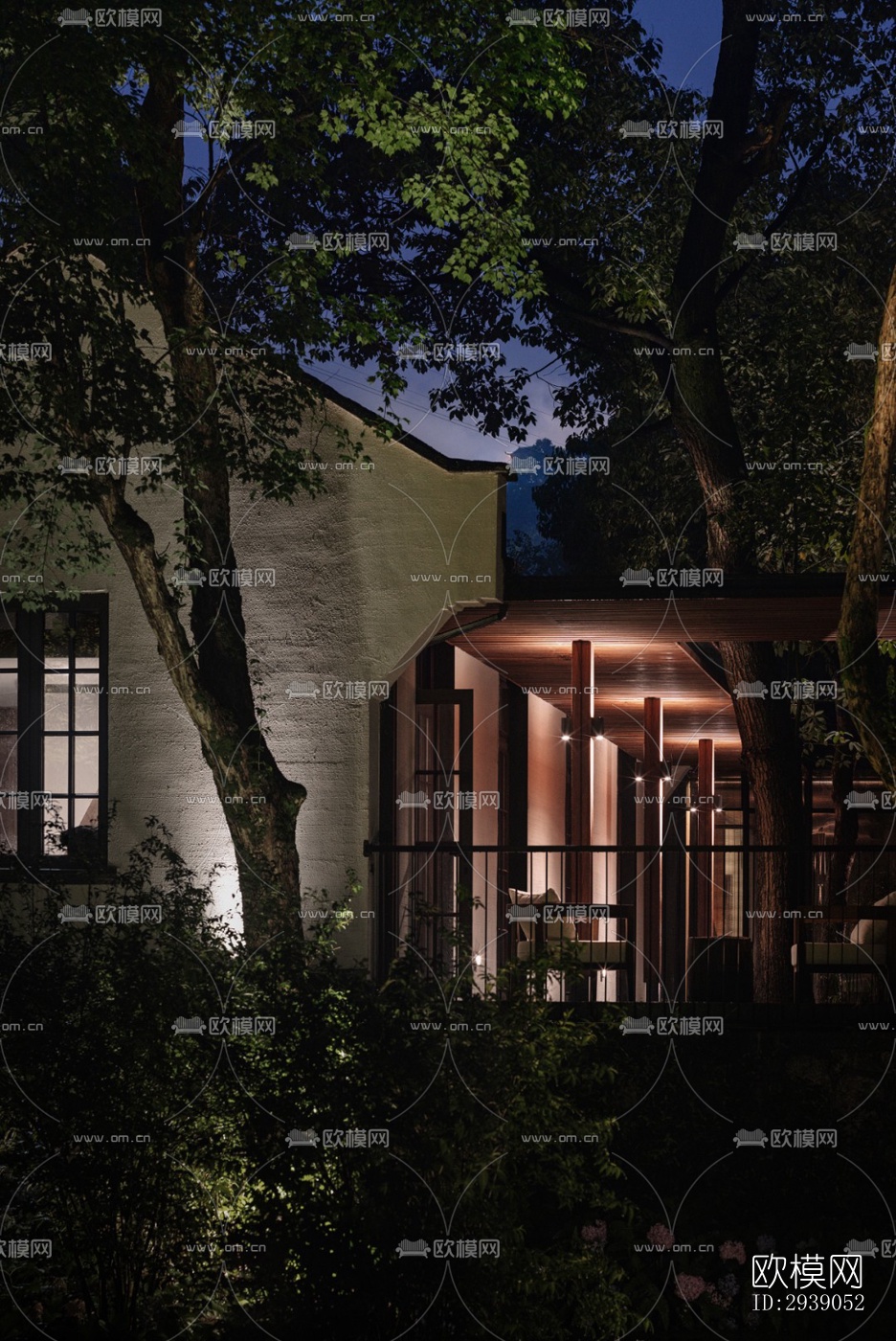 侘寂酒店民宿效果图下载（渲染图4）