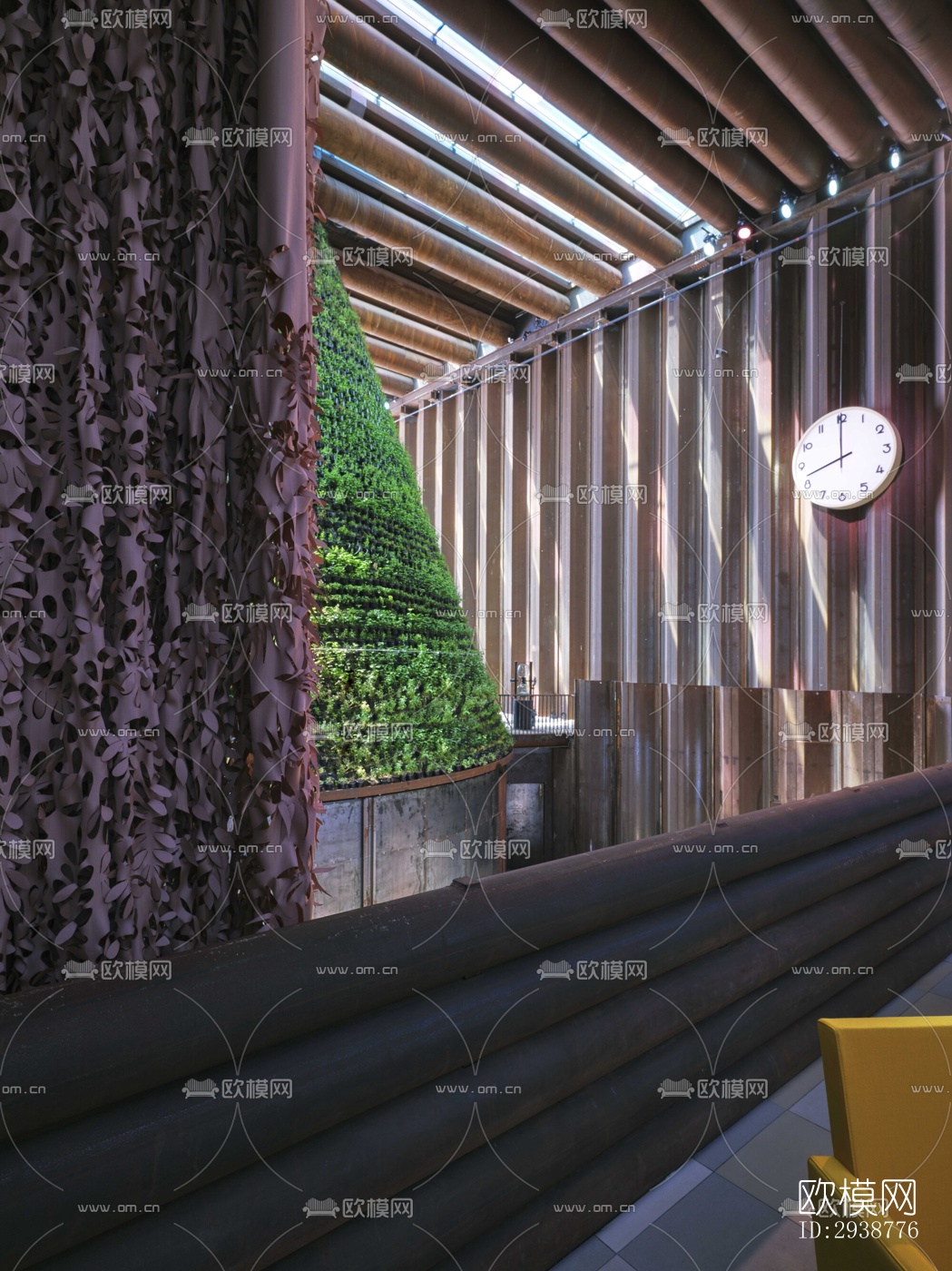 现代展览展厅效果图下载（渲染图2）