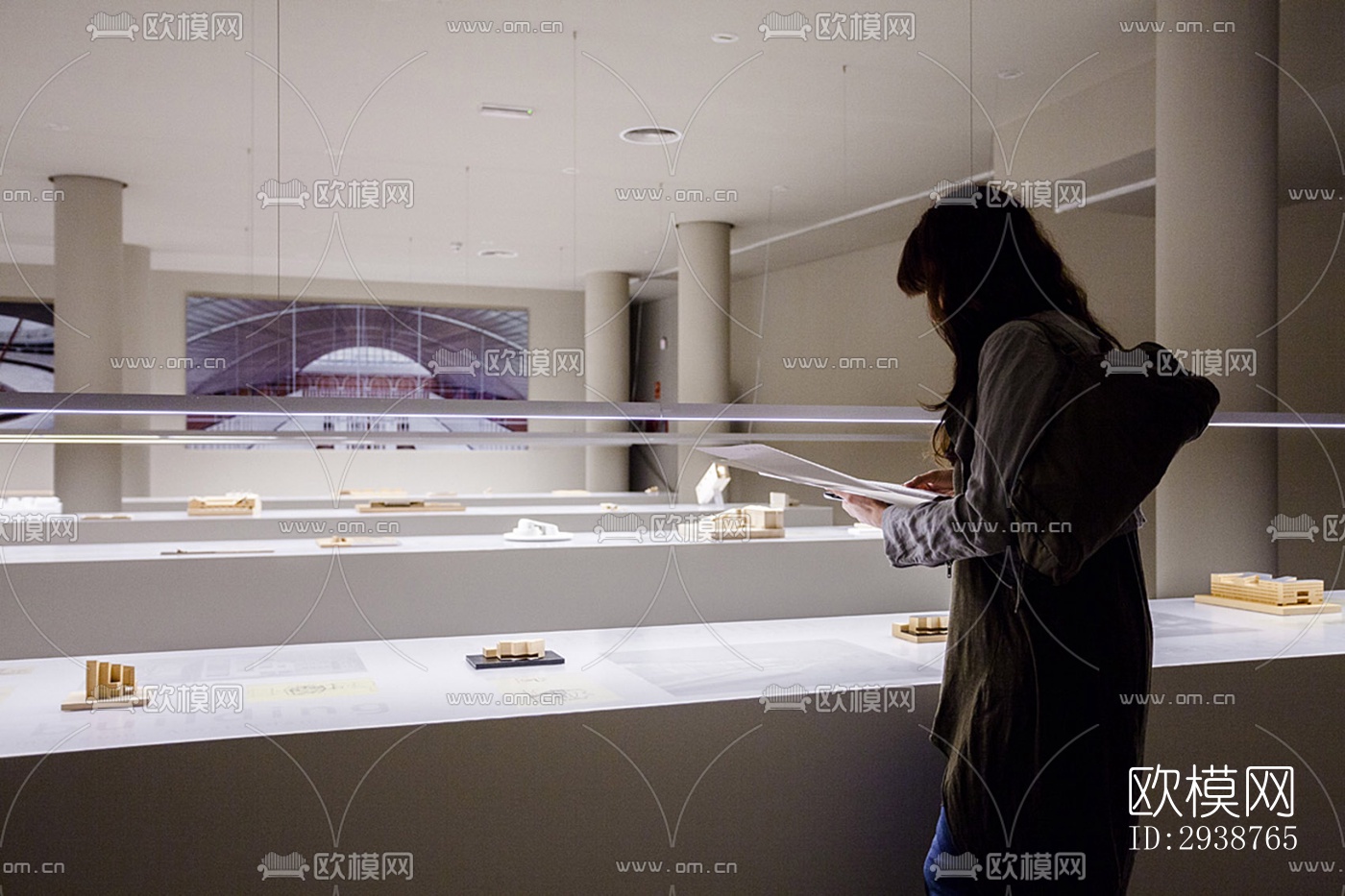 现代展览展厅效果图下载（渲染图9）