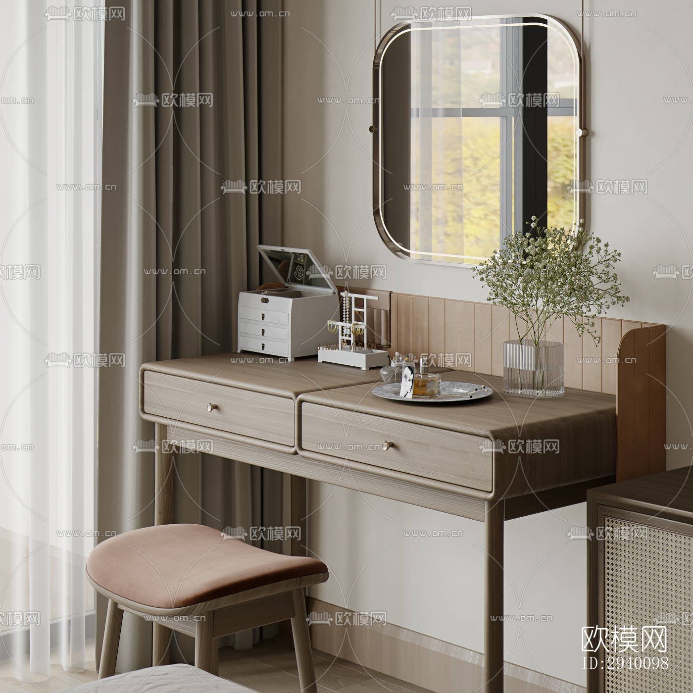 北欧平层效果图下载（渲染图8）