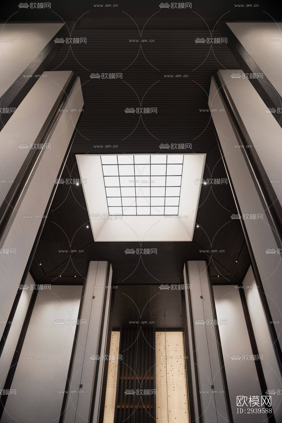 现代酒店民宿效果图下载（渲染图10）