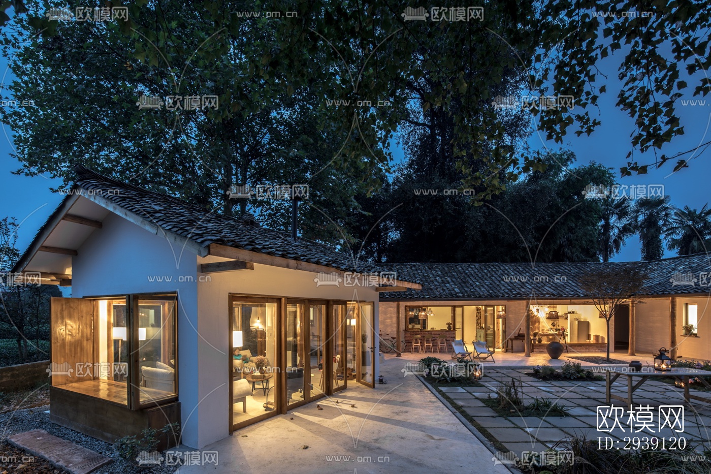 北欧酒店民宿效果图下载（渲染图12）