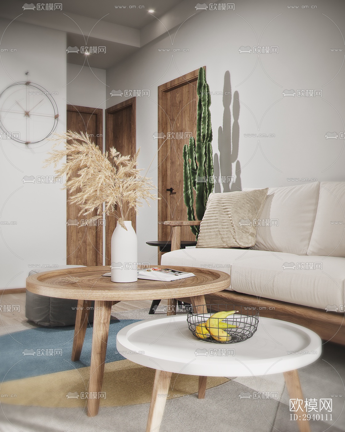 北欧平层效果图下载（渲染图8）