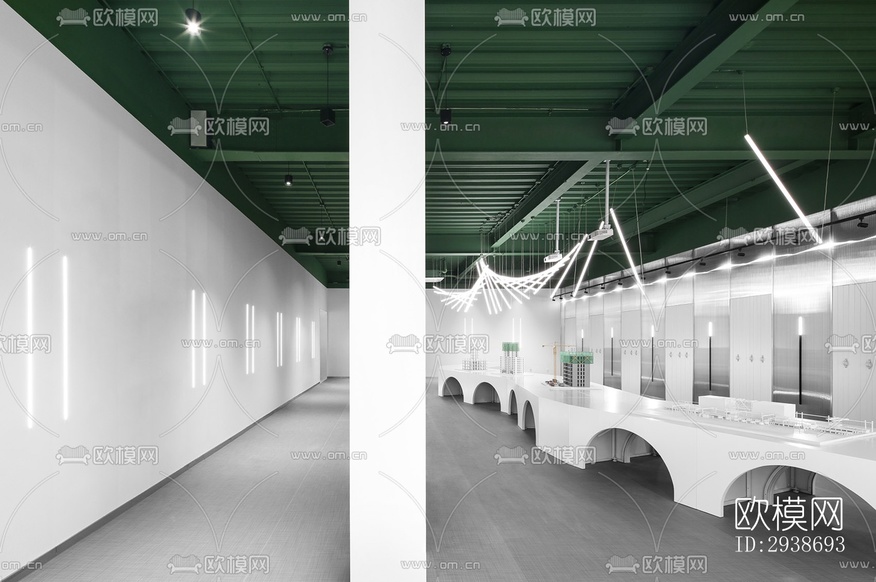 现代展览展厅效果图下载(渲染图4)