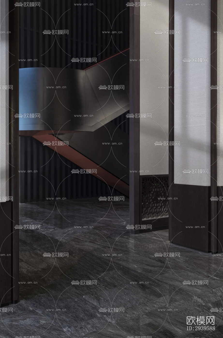 现代酒店民宿效果图下载（渲染图20）