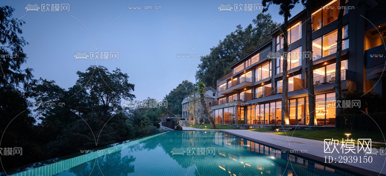 北欧酒店民宿效果图下载（渲染图13）