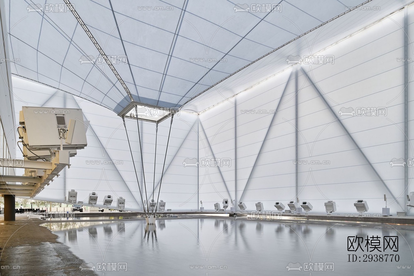 现代展览展厅效果图下载（渲染图6）