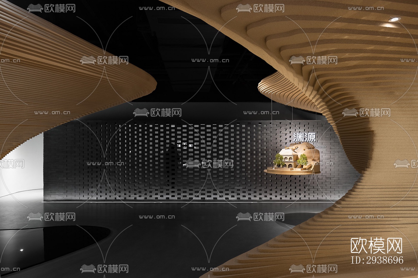 现代展览展厅效果图下载（渲染图6）