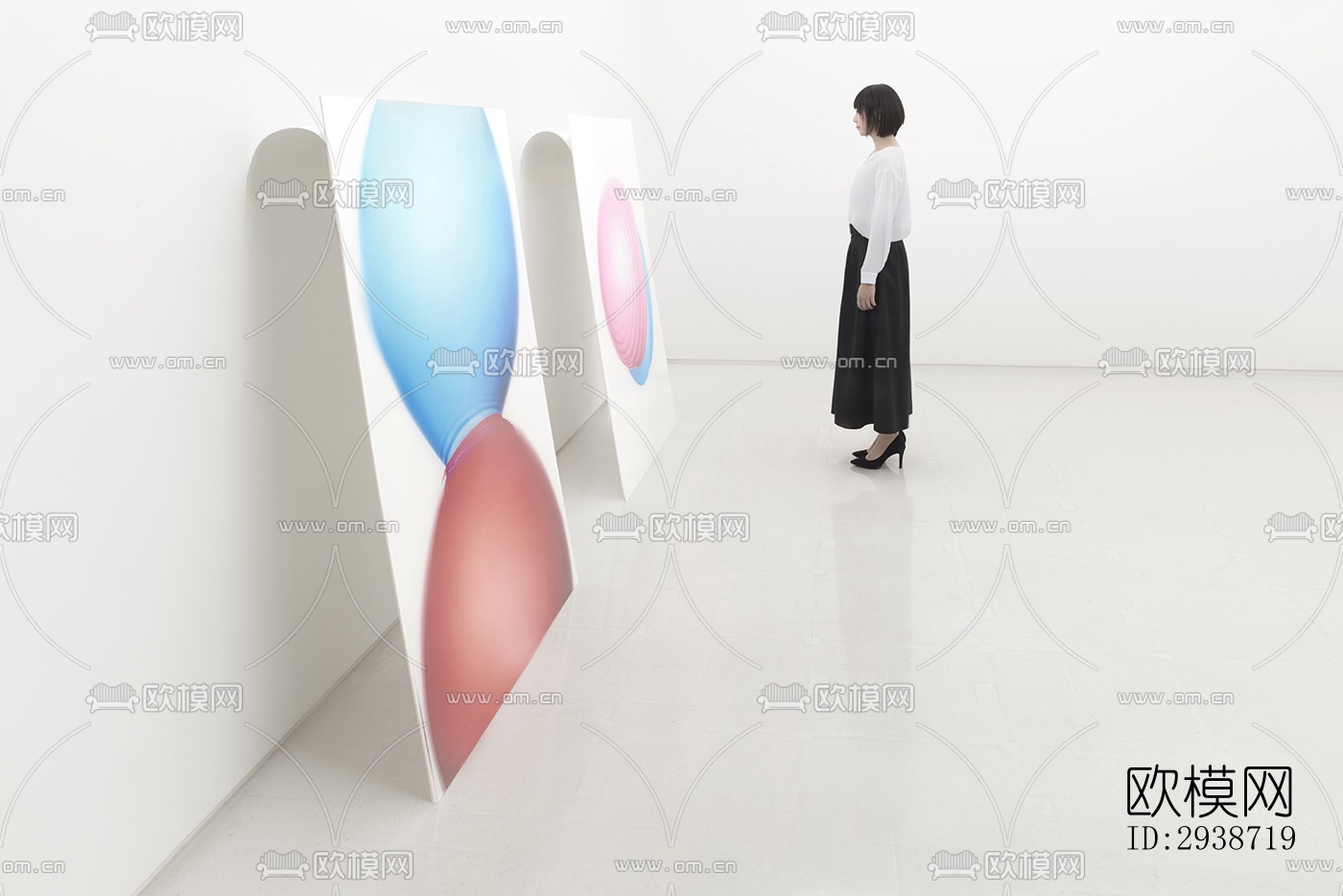 现代展览展厅效果图下载（渲染图10）