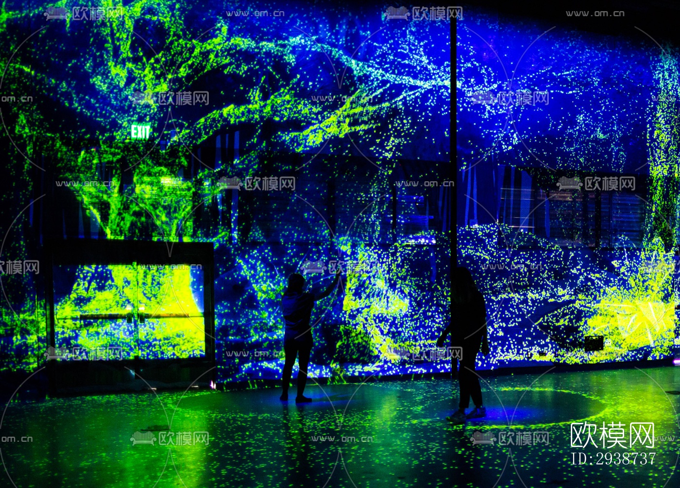 现代展览展厅效果图下载（渲染图7）