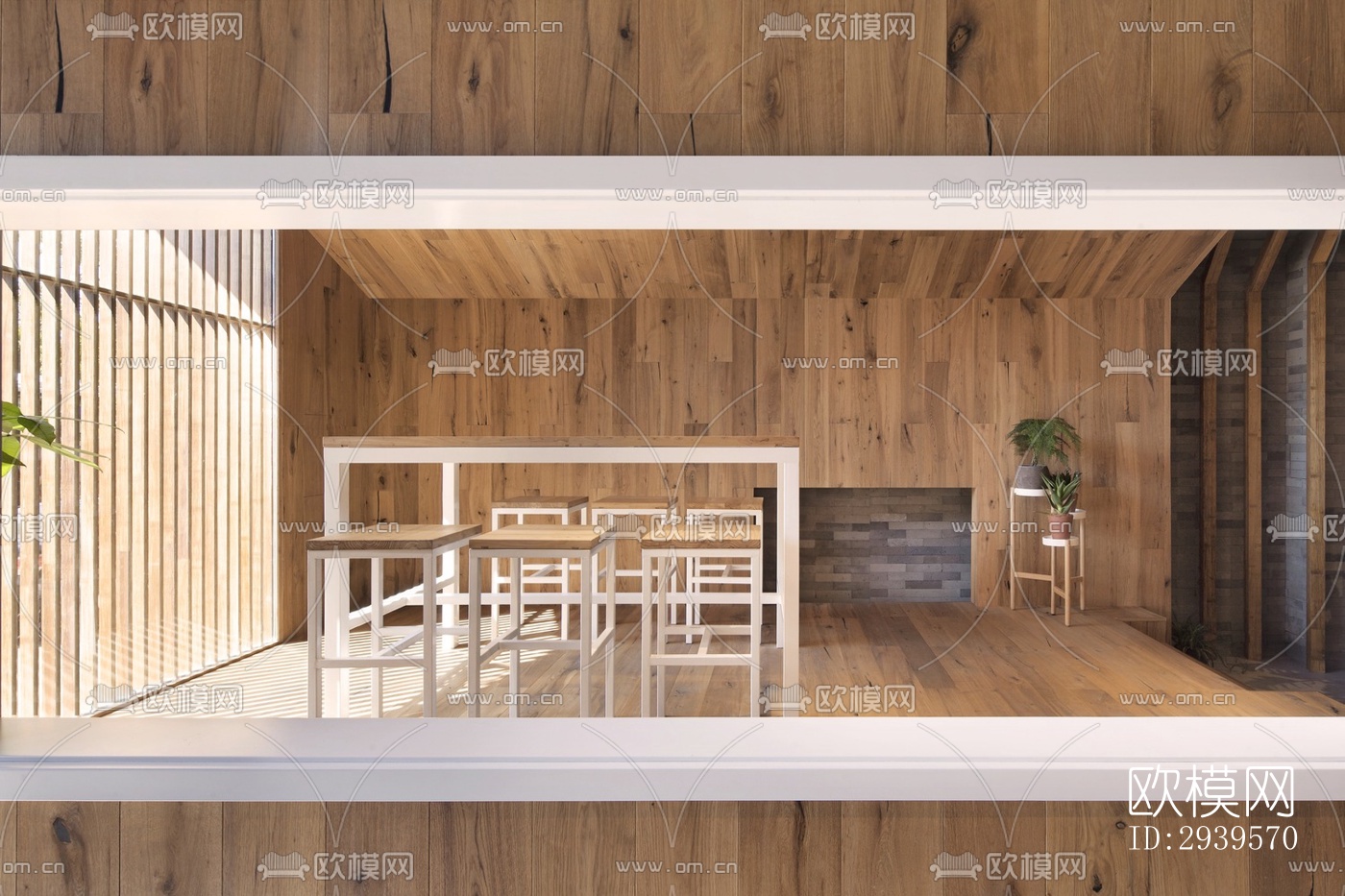 现代酒店民宿效果图下载（渲染图8）