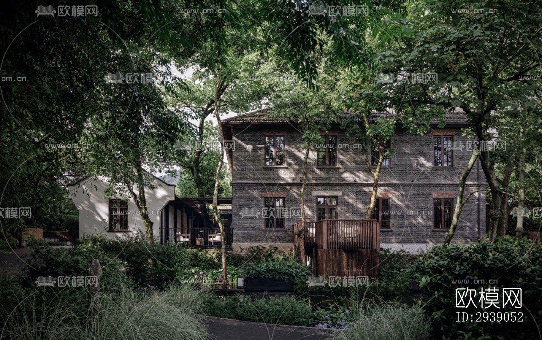 侘寂酒店民宿效果图下载（渲染图15）