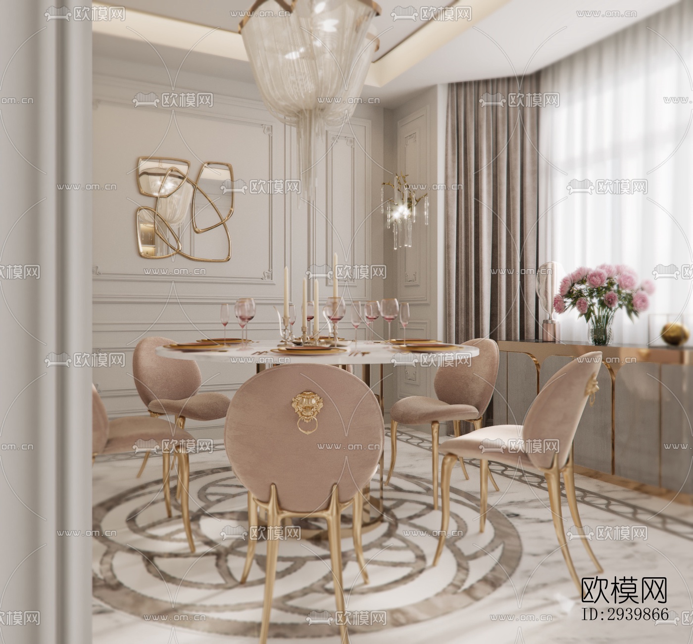 法式别墅效果图下载（渲染图16）