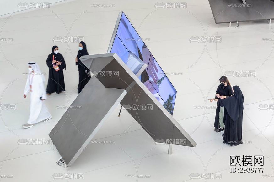 現(xiàn)代展覽展廳效果圖下載(渲染圖12)