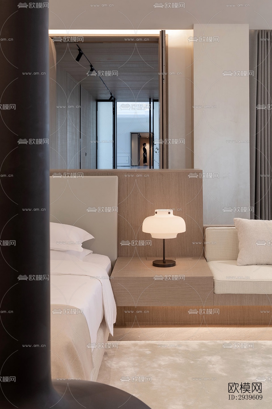 现代酒店民宿效果图下载（渲染图5）