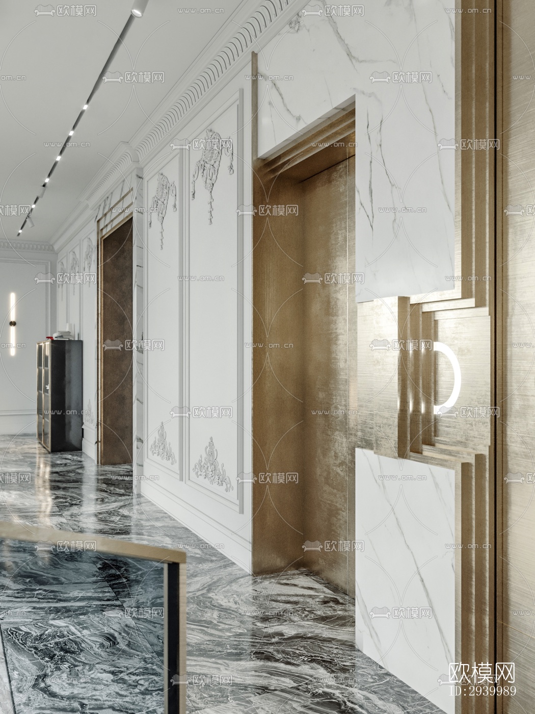 美式复式效果图下载（渲染图12）