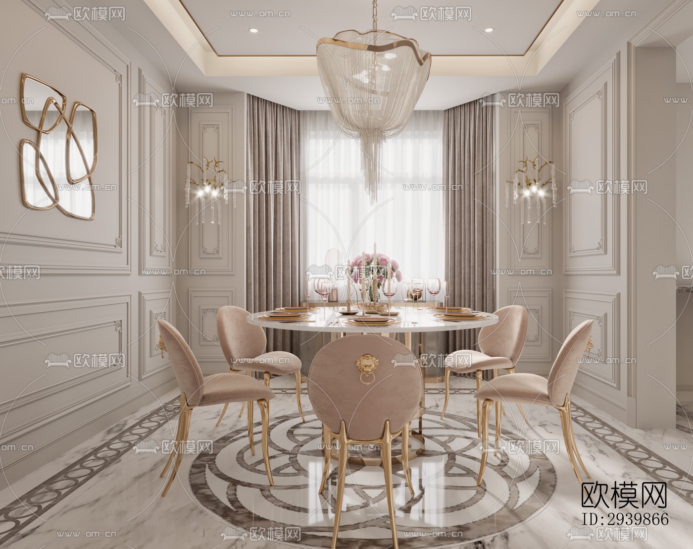 法式别墅效果图下载（渲染图17）