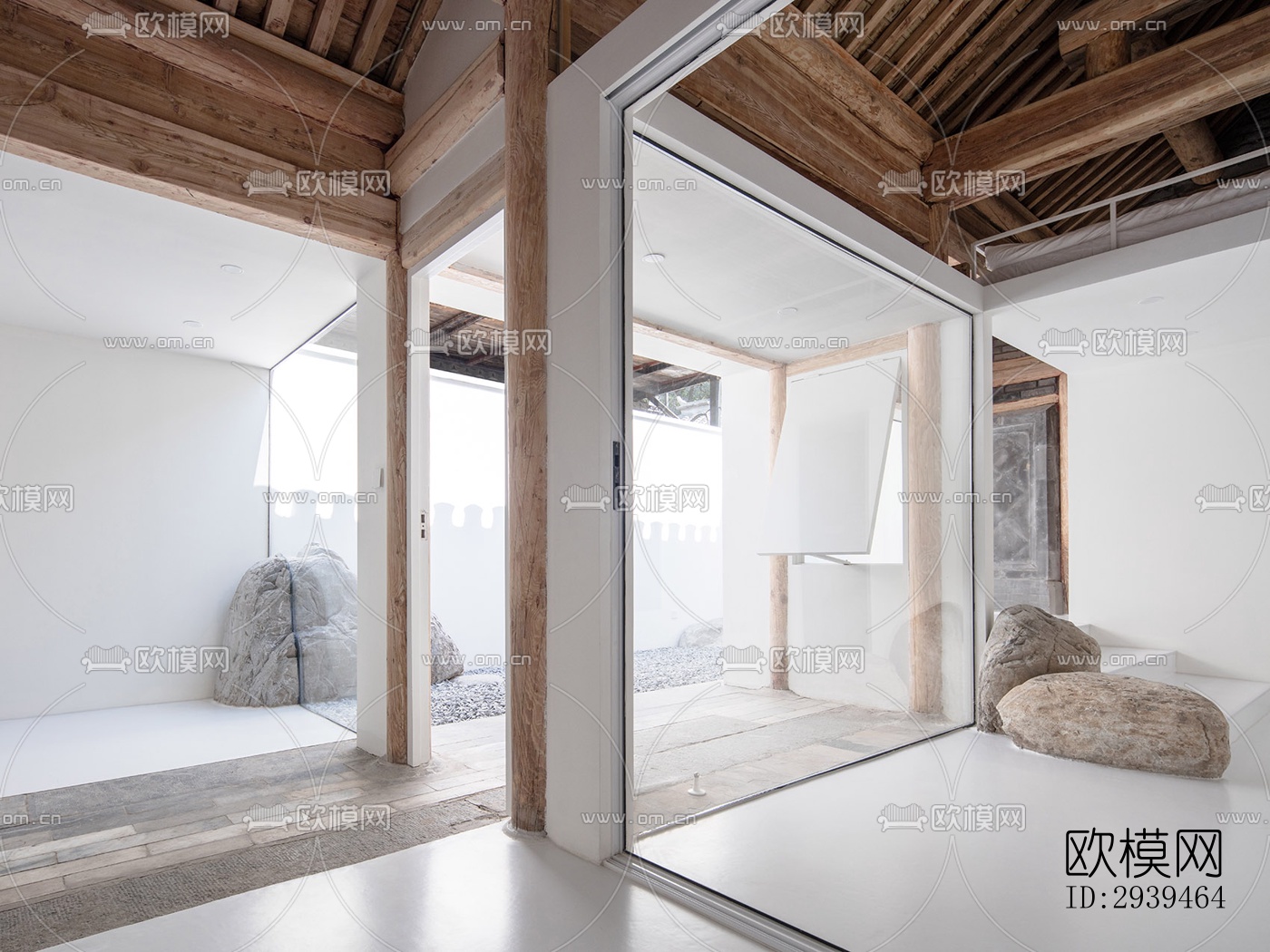 现代酒店民宿效果图下载（渲染图8）