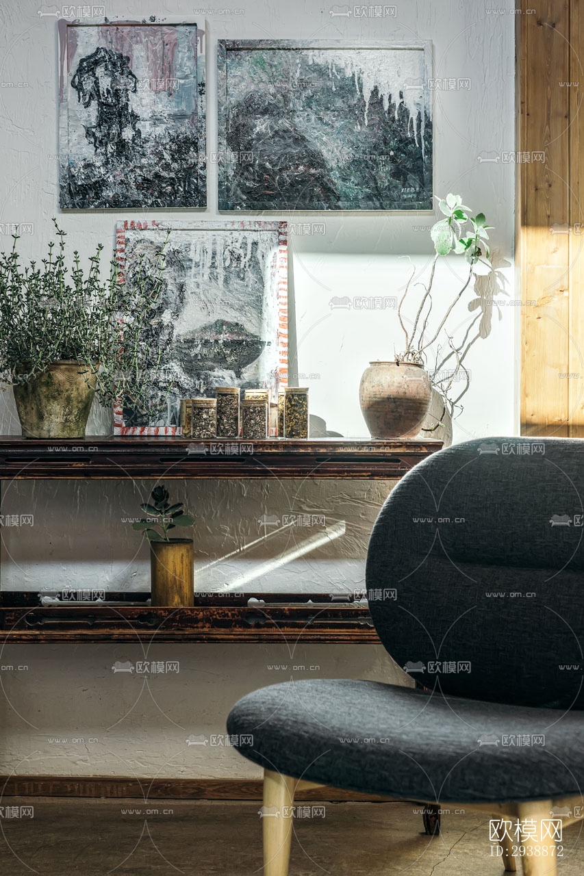 中式酒店民宿效果图下载（渲染图11）