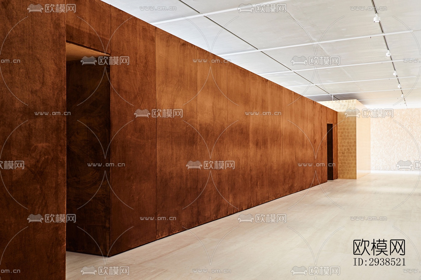 侘寂展览展厅效果图下载（渲染图14）