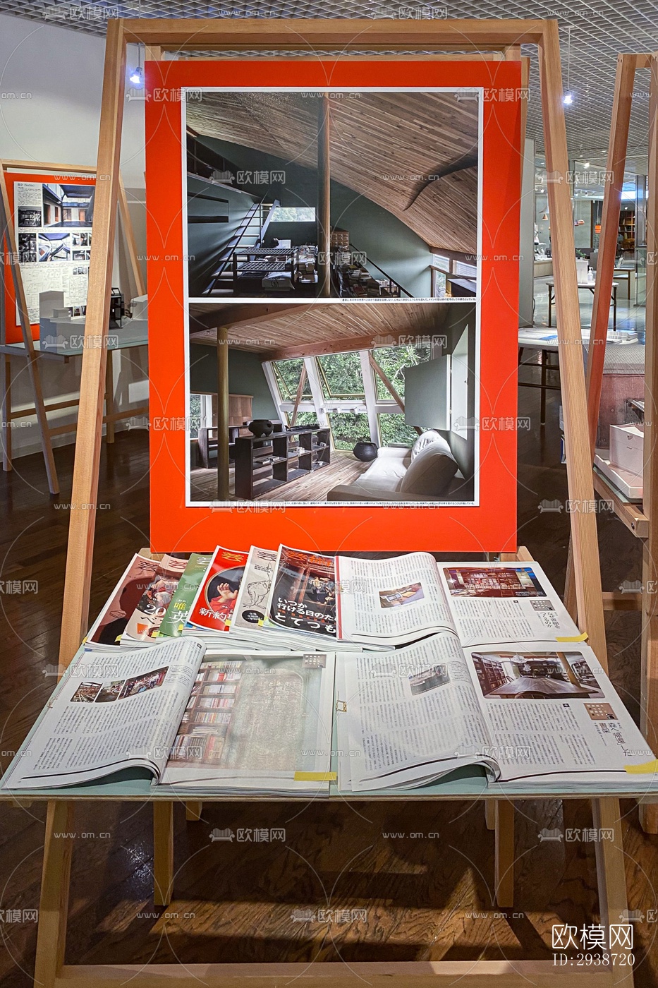 现代展览展厅效果图下载（渲染图4）