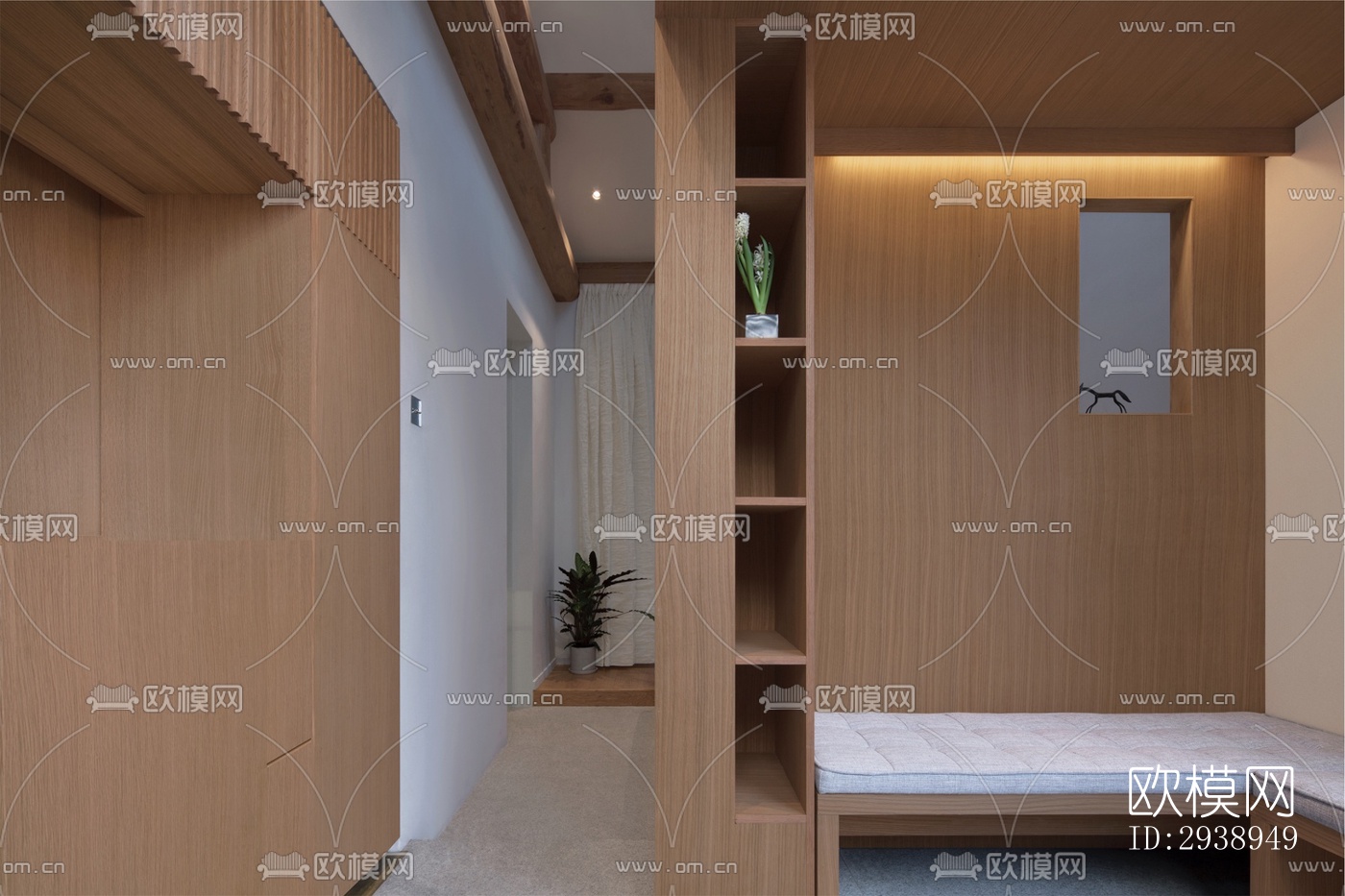 中式酒店民宿效果图下载（渲染图14）