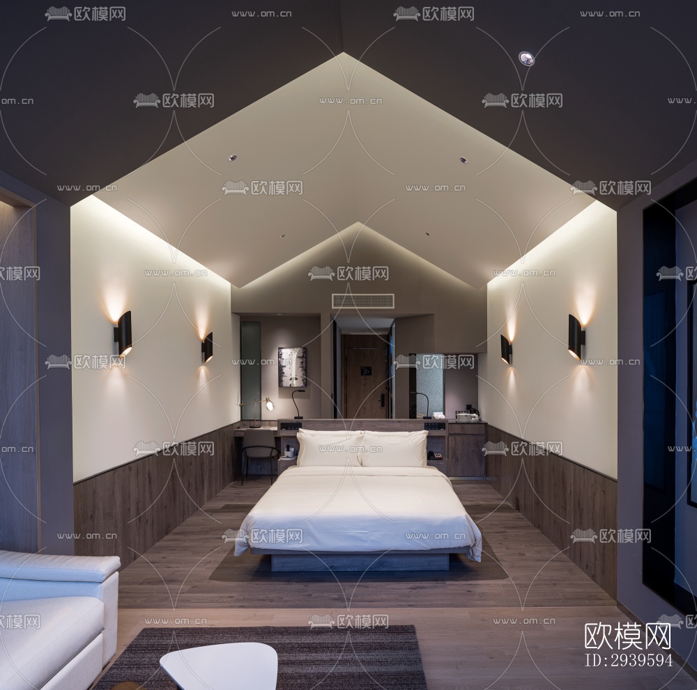 现代酒店民宿效果图下载（渲染图9）