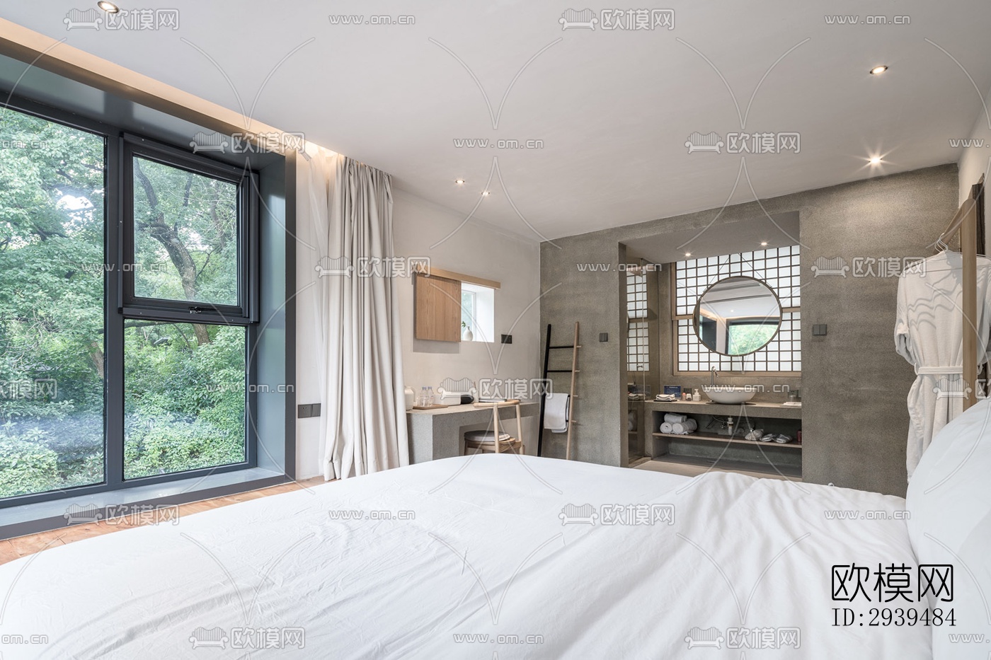 现代酒店民宿效果图下载（渲染图14）