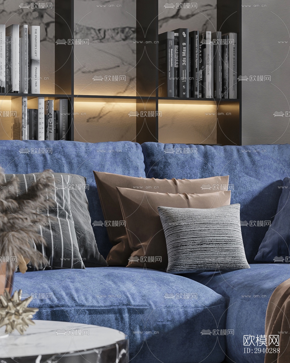 现代平层效果图下载（渲染图4）