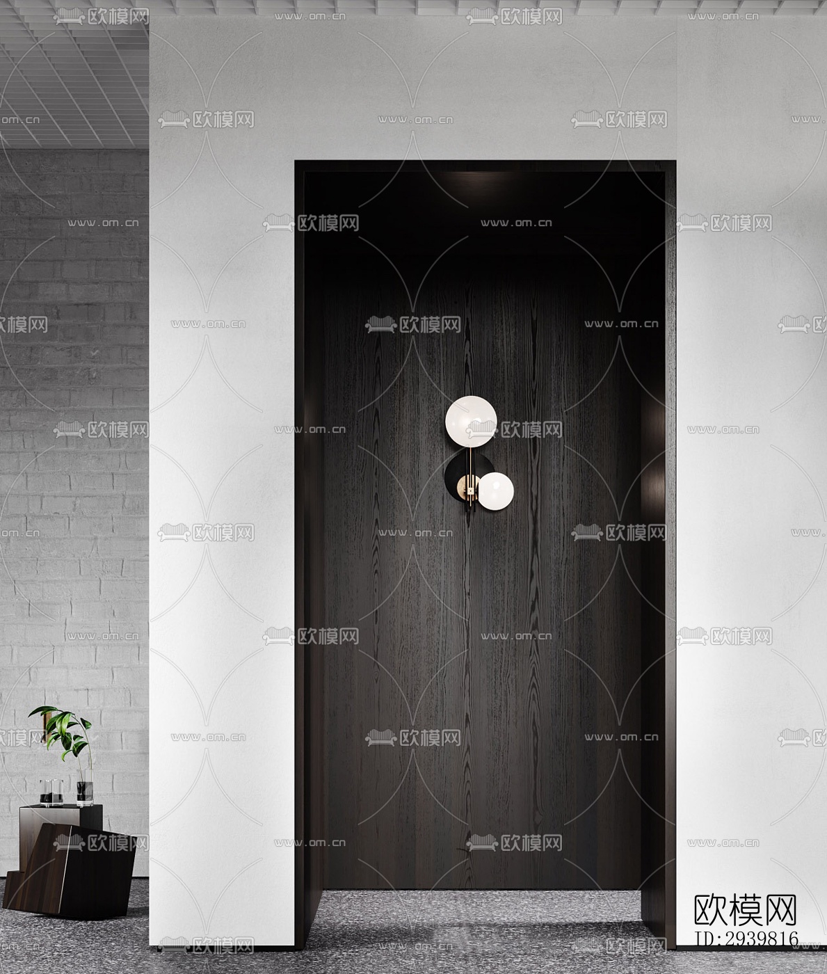 工业风公寓效果图下载（渲染图2）