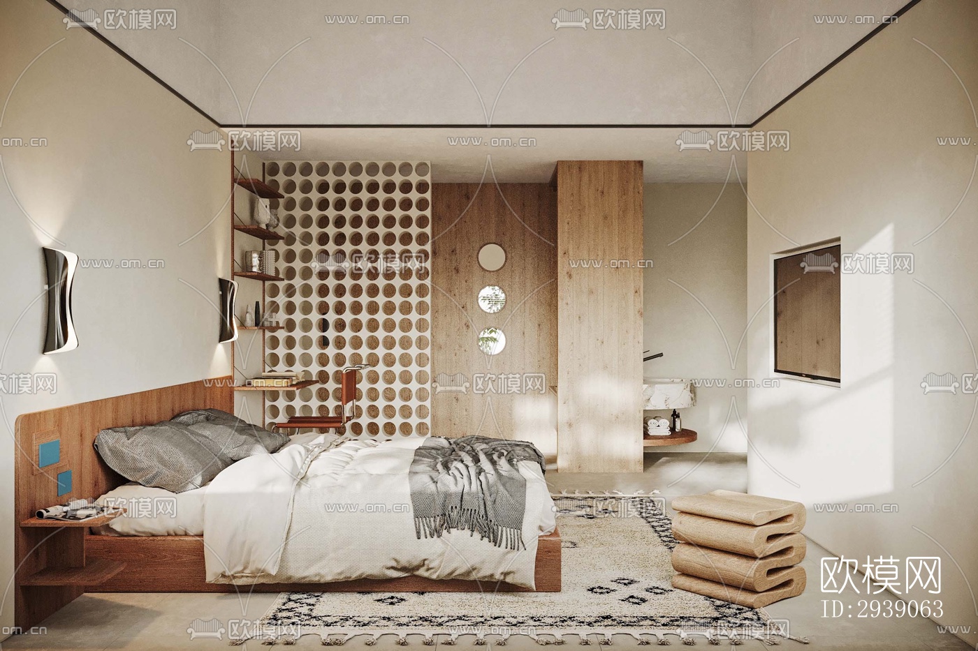 侘寂酒店民宿效果图下载（渲染图16）