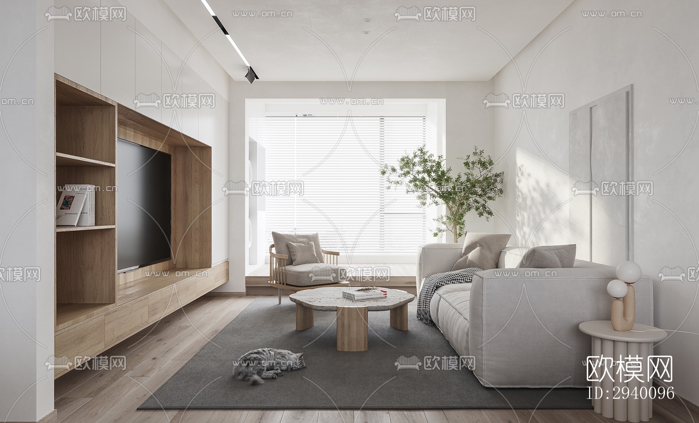 北欧平层效果图下载（渲染图3）