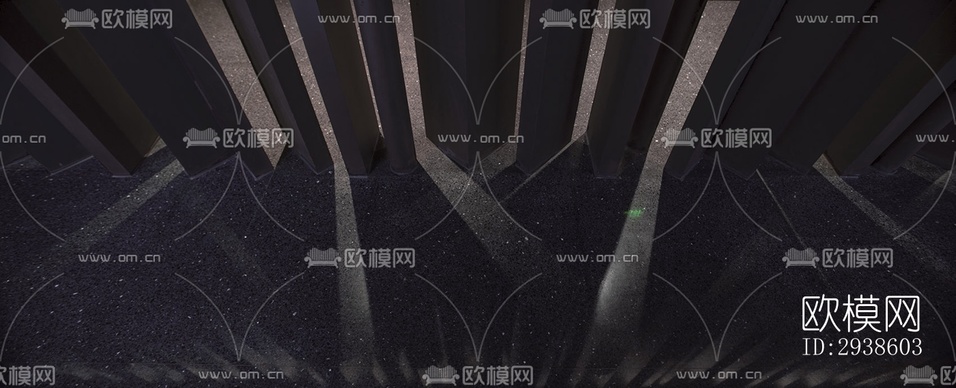 新中式展览展厅效果图下载(渲染图11)