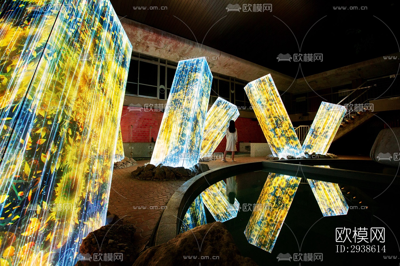 日式展览展厅效果图下载（渲染图14）