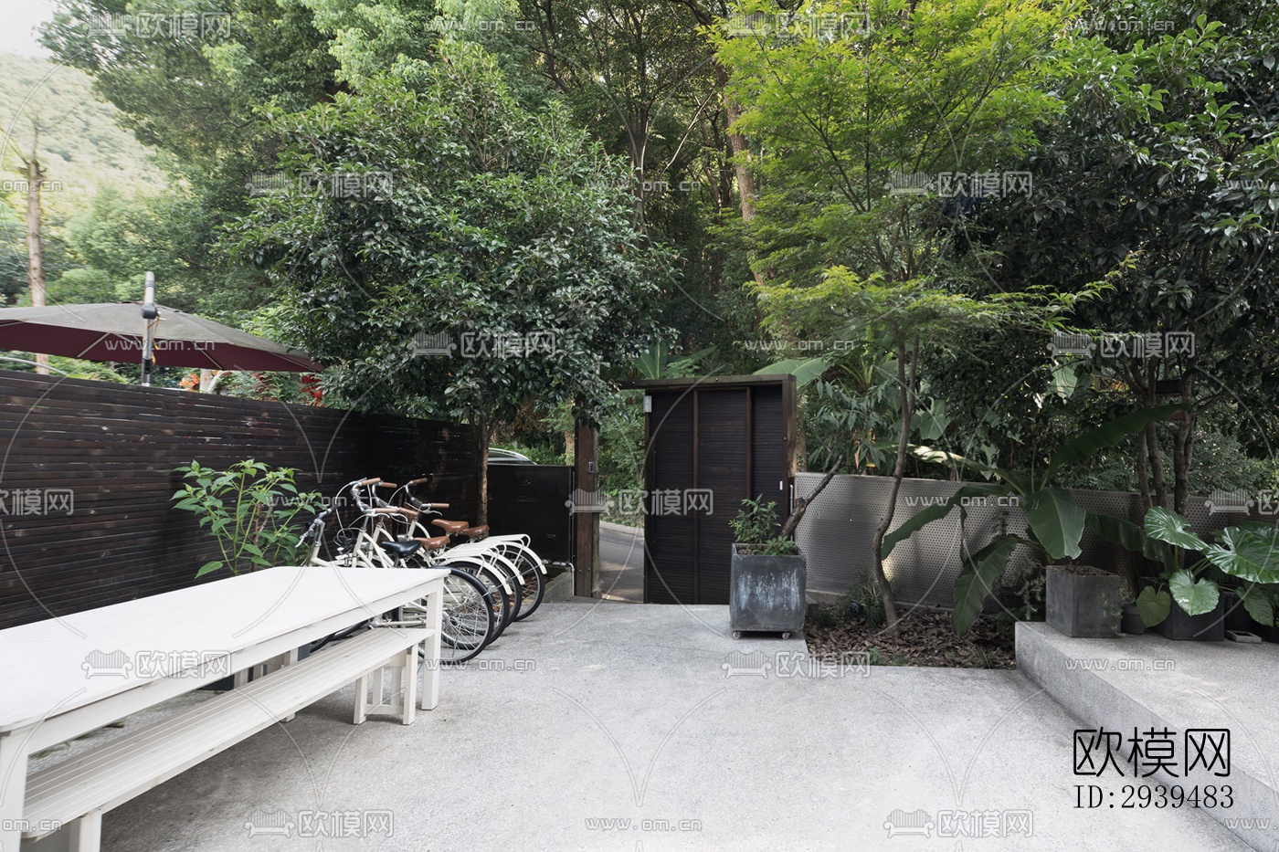 现代酒店民宿效果图下载（渲染图15）