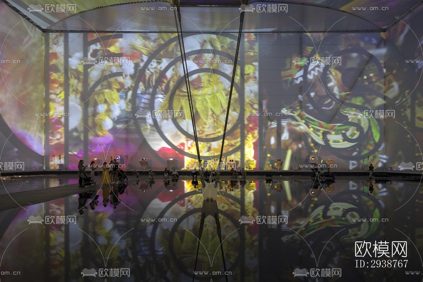 現(xiàn)代展覽展廳效果圖下載(渲染圖8)
