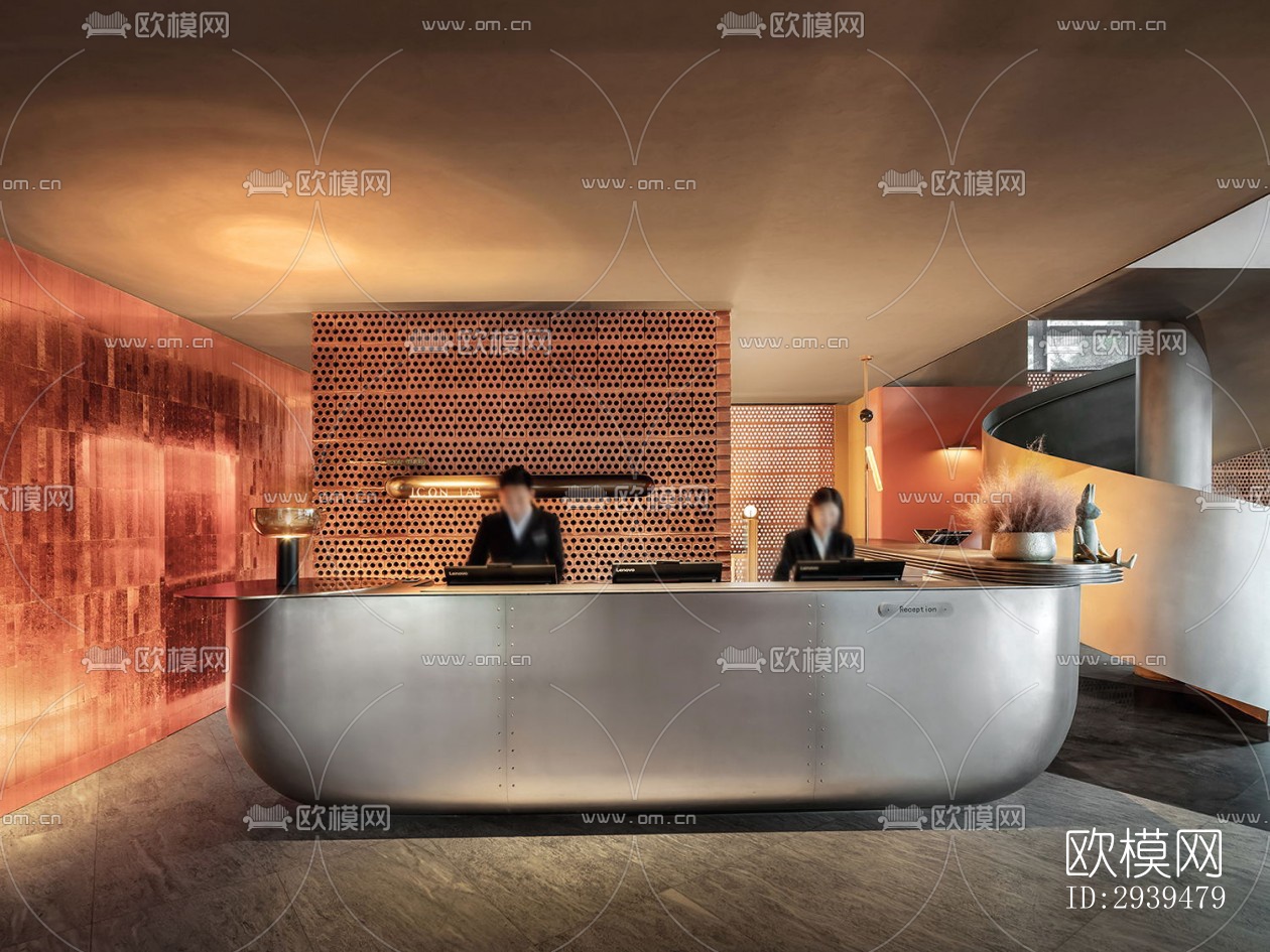 现代酒店民宿效果图下载（渲染图5）