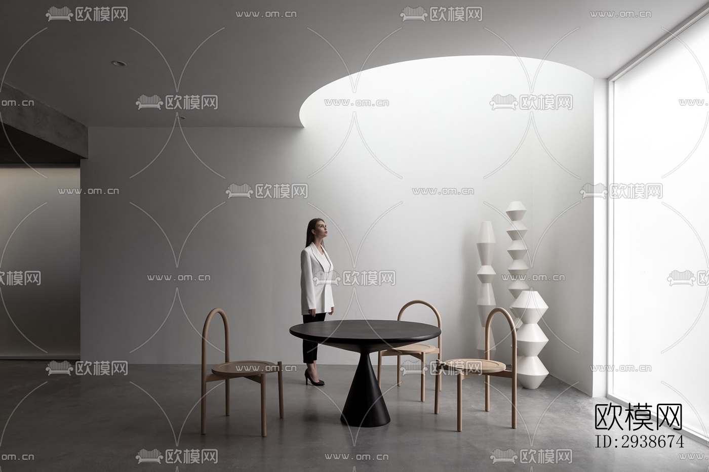 现代展览展厅效果图下载（渲染图10）