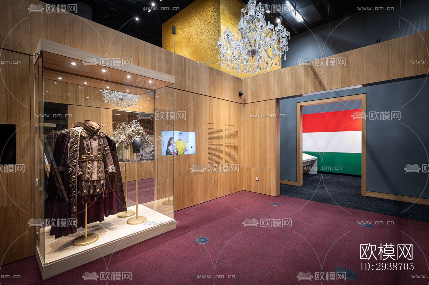 现代展览展厅效果图下载（渲染图2）