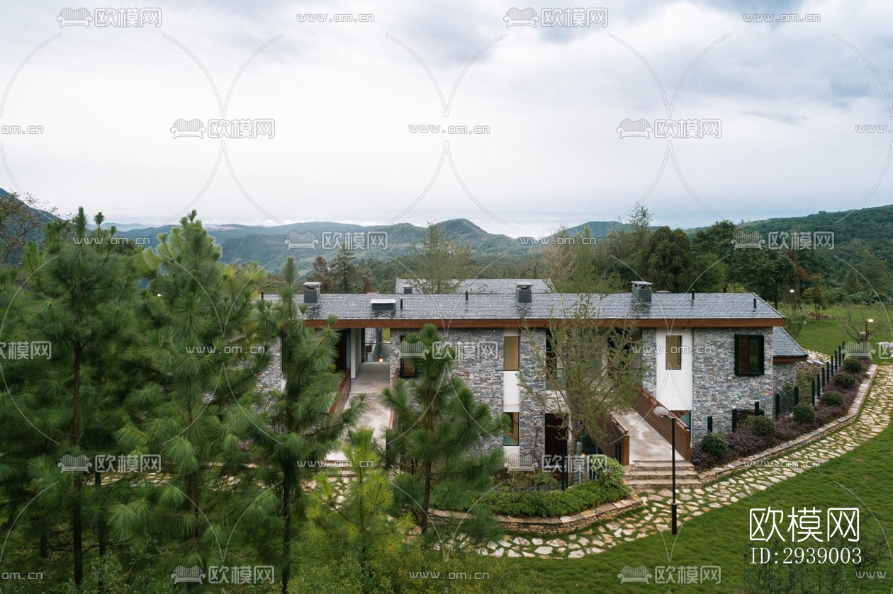 侘寂酒店民宿效果图下载（渲染图9）