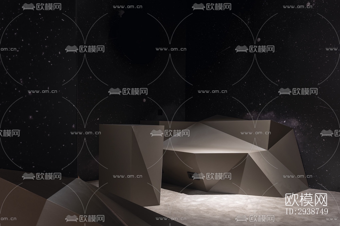 现代展览展厅效果图下载（渲染图16）