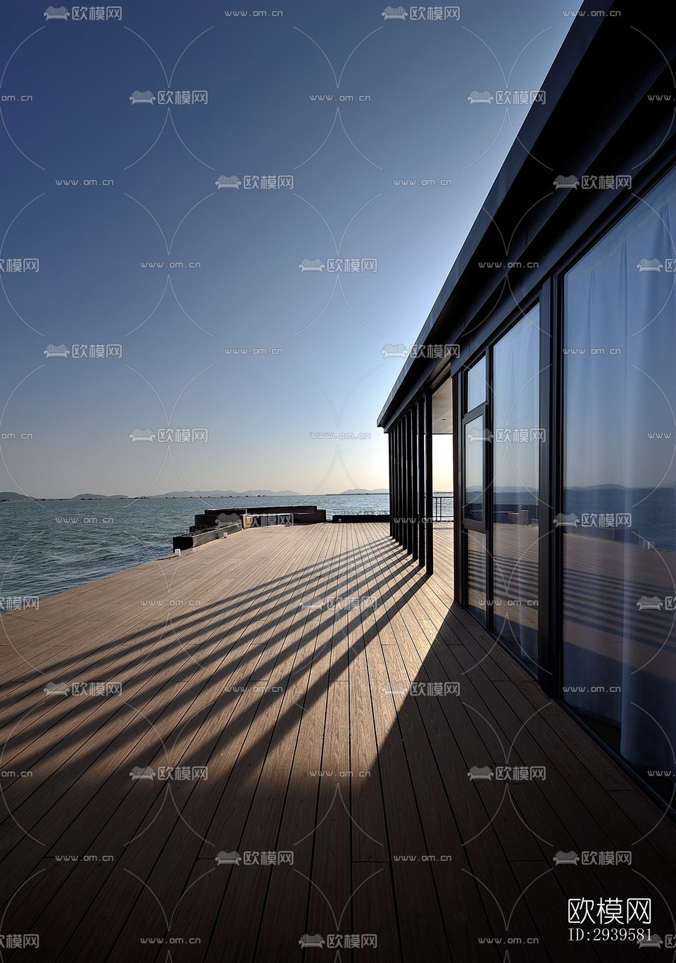 现代酒店民宿效果图下载（渲染图17）