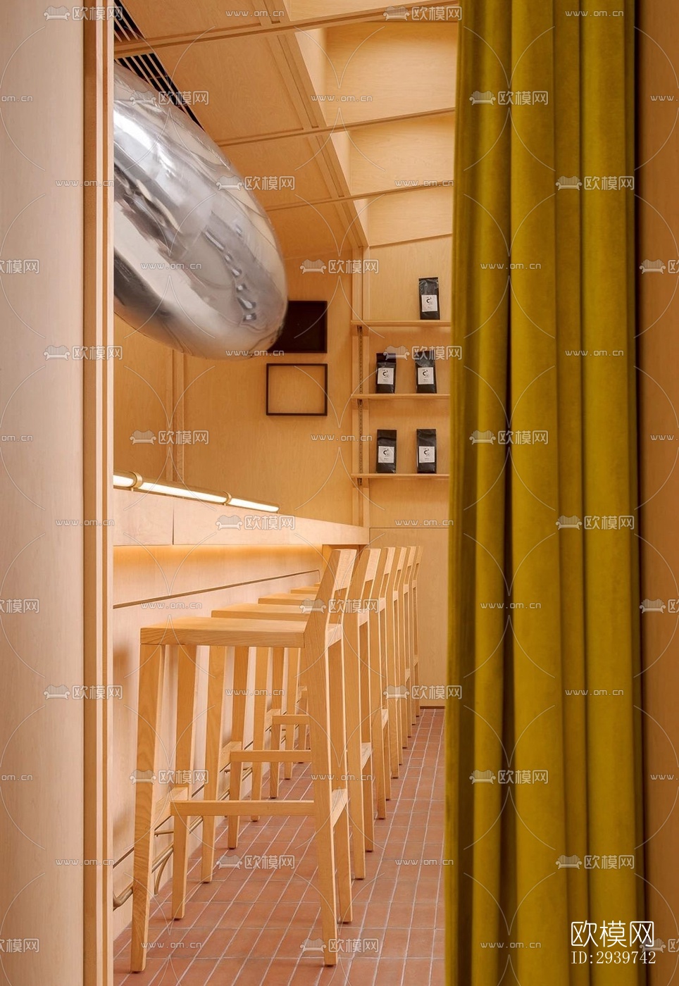 日式酒吧效果图下载（渲染图2）