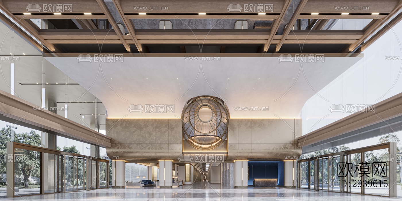 现代酒店民宿效果图下载（渲染图18）