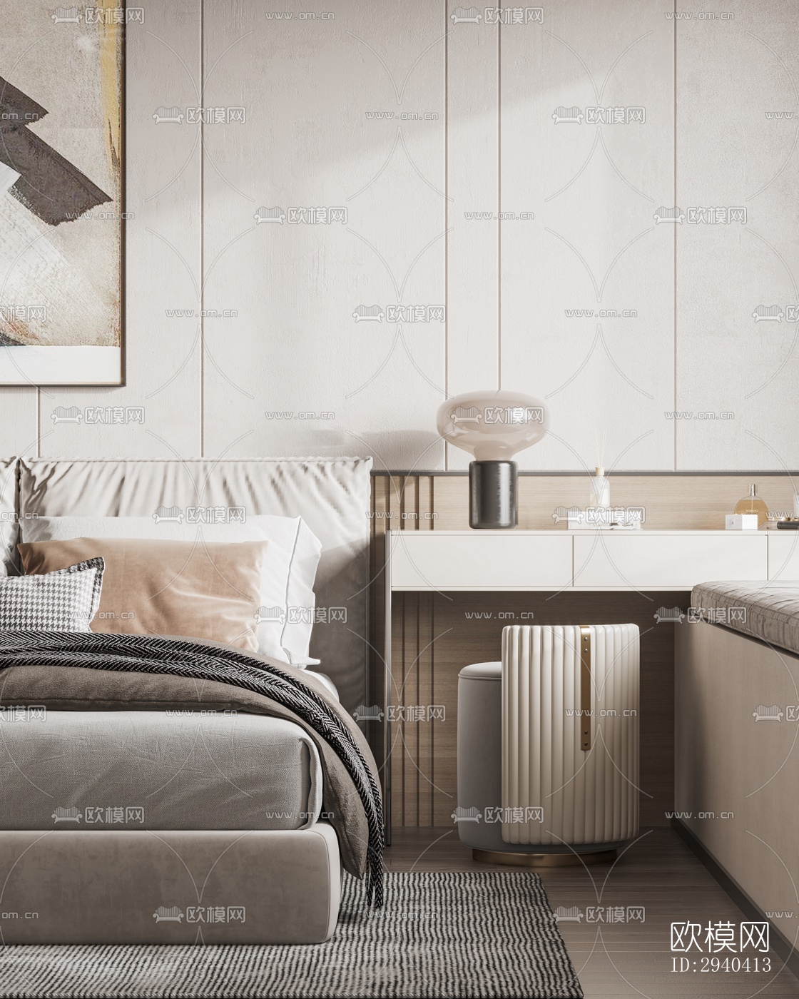 现代平层效果图下载（渲染图13）